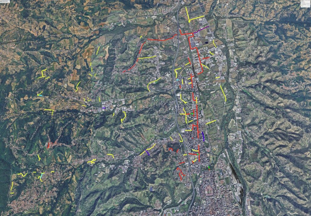 Mappa viaria di Rende