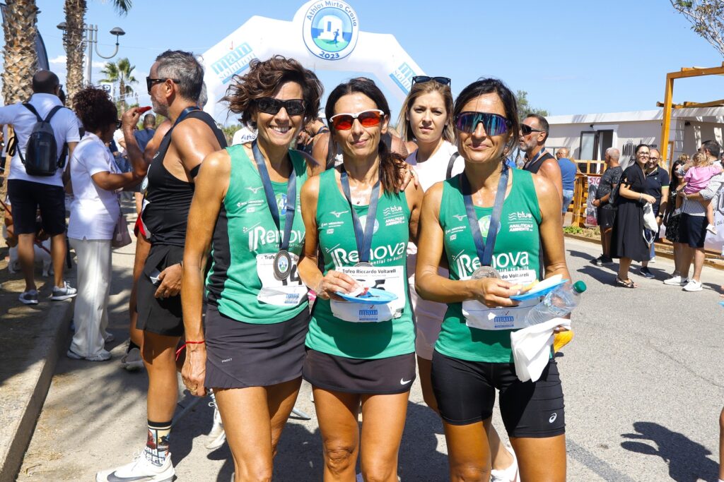 Bartoletti, Fondacaro, Baldino a fine gara