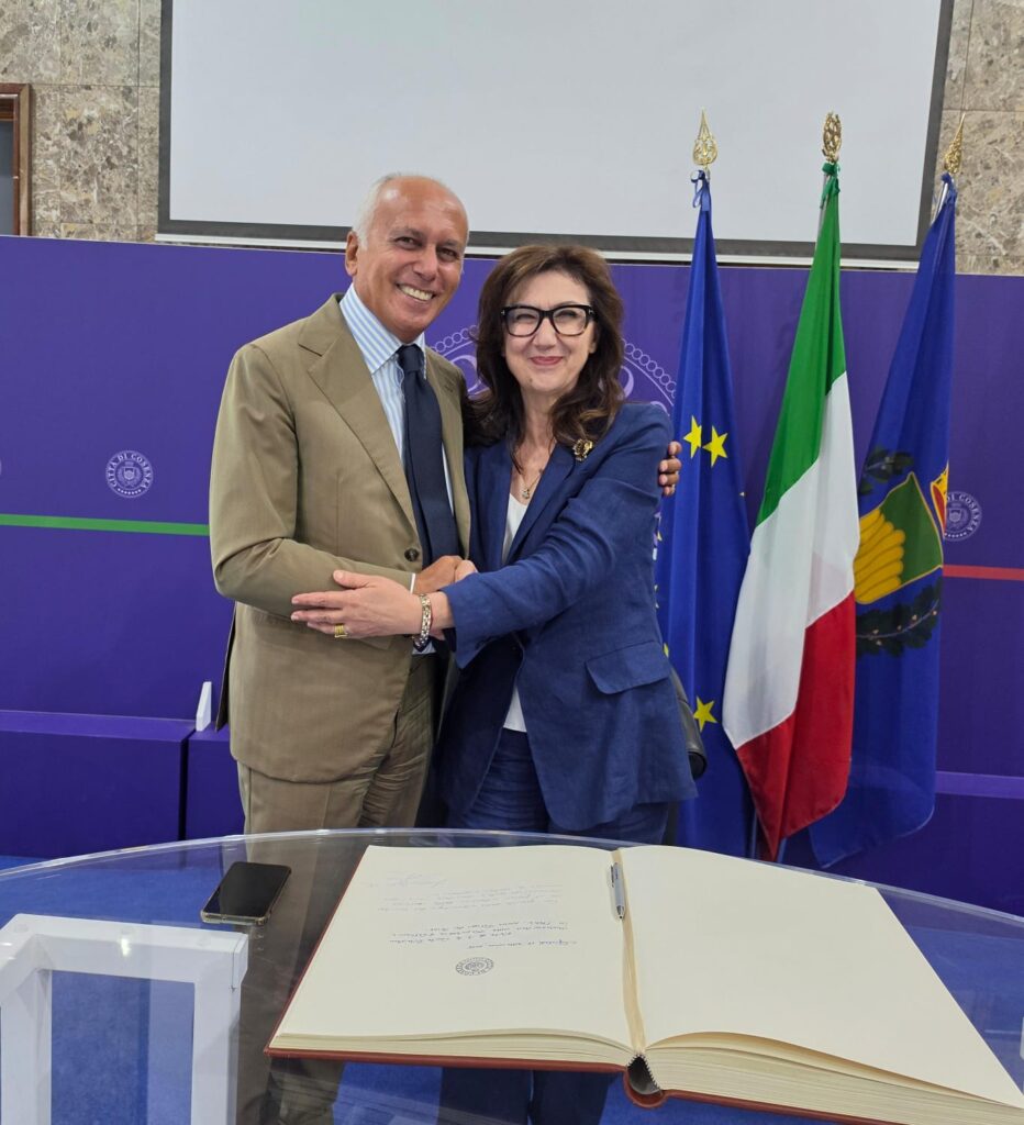 Franz Caruso e L’Ambasciatrice dell’Albania in Italia, Anila Bitri Lani 4