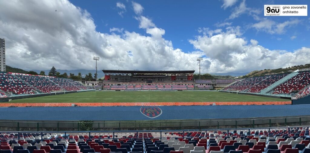 Stadio Marulla progetto visto dalla Tribuna B